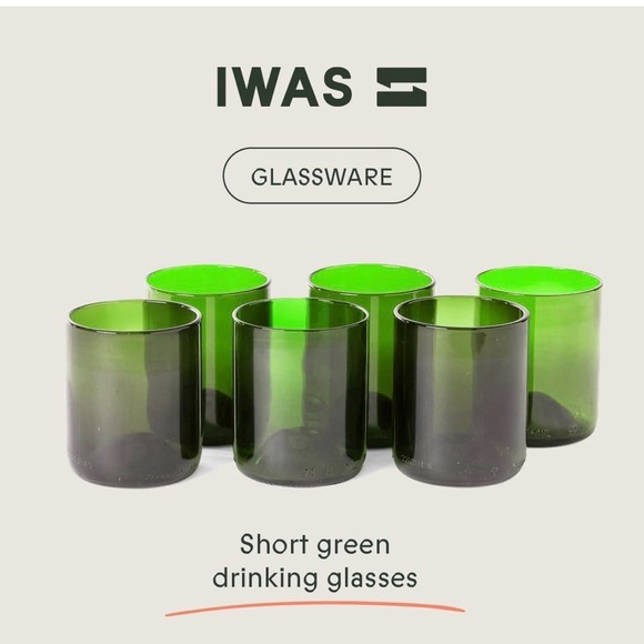 Green Glassware Set - Picture 2 of 10